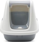 Savic Kattentoilet Nestor Giant - Kattenbak - 75.5x56x55.5 cm Wit Grijs Xxl