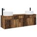 vidaXL Badkamerkastenset 3 st Oud hout 49 x 44,5 x 65,5 cm