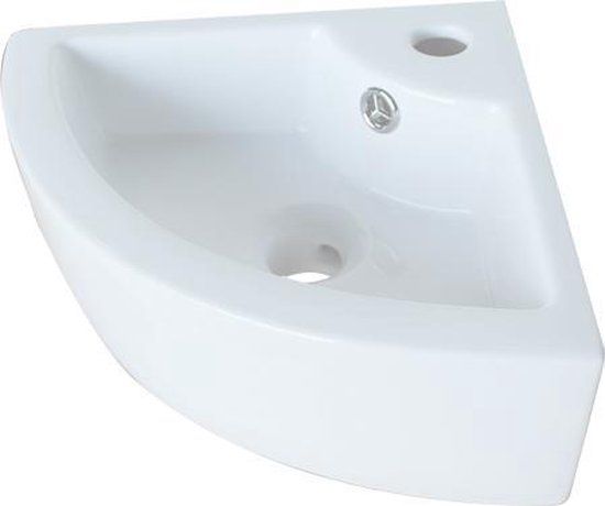 Sani Royal KERAMISCHE FONTEIN CASSA 32X32X13 CM - Wit - Driehoek