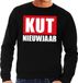 Bellatio Decorations Shoppartners Bv Foute Oud & Nieuw Trui/Sweater - Kut Nieuwjaar - Zwart - Heren XL