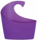 Spirella Opbergmand Kunststof – Grote Opbergbox van Polypropyleen – Opbergbasket 25 x 22,5 x 8,5 cm voor Huishoudelijke Spullen – PAARS