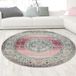 Tapis Outdoor Oriental Design Rose Rond 120 cm