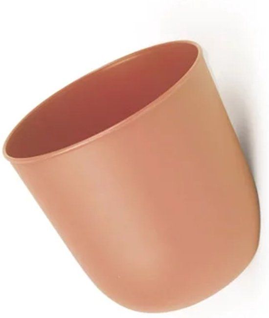 QUVIO Bloempot voor aan de wand - Diameter 15 cm - Terracotta