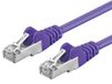 PremiumCord Netwerkkabel, Ethernet, LAN & patchkabel CAT6a, 10 Gbit/s, S/FTP PIMF afscherming, AWG 26/7, 100% Cu, snel flexibel en robuust RJ45-kabel, paars, 2 m