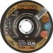 Rhodius XTK6 EXACT BOX 211302 Doorslijpschijf gebogen 125 mm 10 stuk(s) RVS, Staal