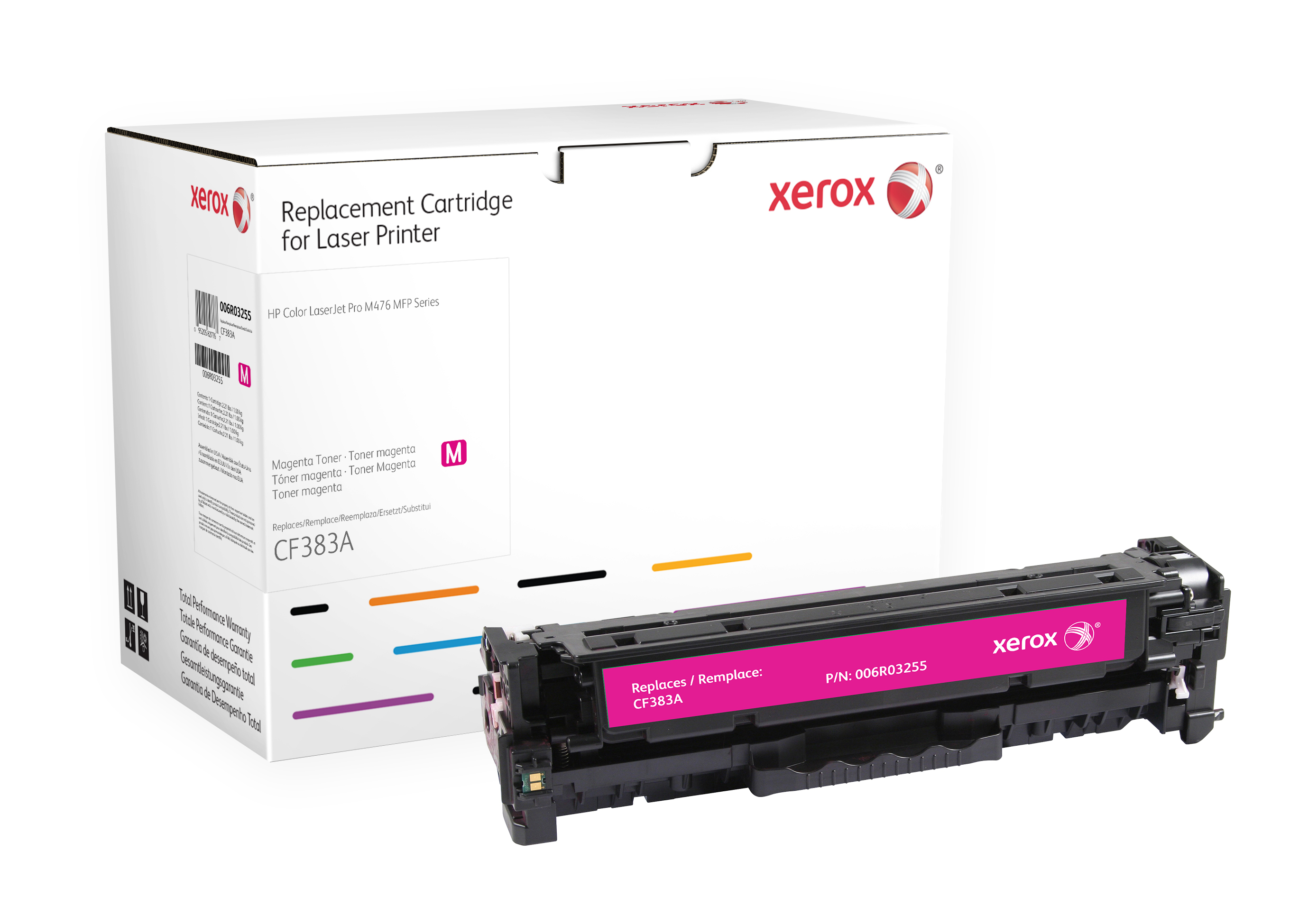 Xerox Magenta toner cartridge. Gelijk aan HP CF383A. Compatibel met HP Colour LaserJet M476/M476DN/M476DW/M476NW