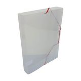 Bronyl Elastobox Transparant Wit Met Rode Elastiek 40 Mm