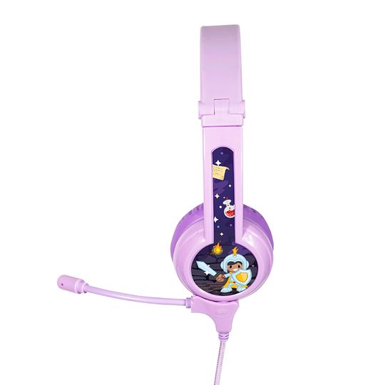 BuddyPhones Galaxy - Kindvriendelijke Gaming Headset - Paars