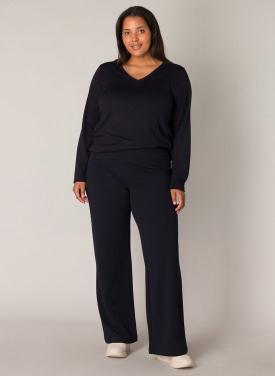 BASE LEVEL CURVY Arah Broek - Dark Blue - maat WX-0(44) / L30