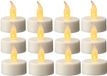 Lumineo LED waxinelichtjes - 12x st - wit - met afstandsbediening