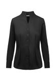 Seidensticker City Chemise Manches longues Coupe ajustée Col à pied de mouton Sans repassage Couleur unie - Manches longues - Normal Femme (lot de 1)