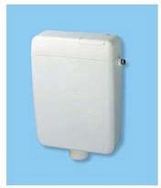 Rezi Opbouwspoelreservoir Compact BB4850LAAG - 6L - Wit | Hangend toilet | Dual flush