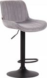 And OutdoorMatch Luxe Kruk Brianne - Grijs - Zwart