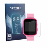 Savvies Screenprotector voor Tikkers ATK1084 1.4" - Folie Beschermfolie transparant 18 Stuks