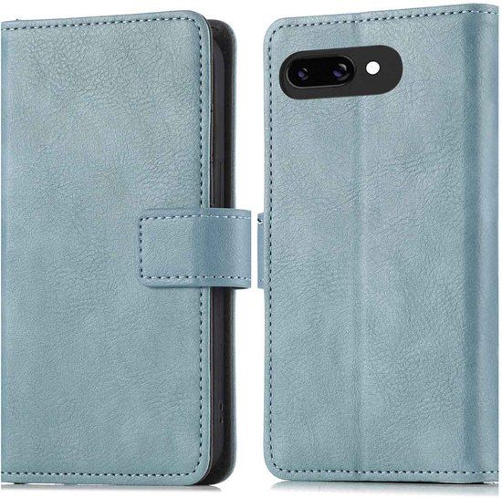 imoshion Hoesje - Geschikt voor Google Pixel 9a - Luxe Bookcase - Lichtblauw