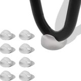 Allecto plus - Protège-pieds en épingle à cheveux pour meubles et pieds de table/chaise - Lot de 8 - Convient aux tiges de 3/8-1/2 pouce d'épaisseur - Protège-sol en caoutchouc