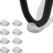 Allecto plus - Protège-pieds en épingle à cheveux pour meubles et pieds de table/chaise - Lot de 8 - Convient aux tiges de 3/8-1/2 pouce d'épaisseur - Protège-sol en caoutchouc