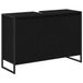 vidaXL Badkamerkast Zwart Bewerkt Hout 90 x 30 x 60 cm