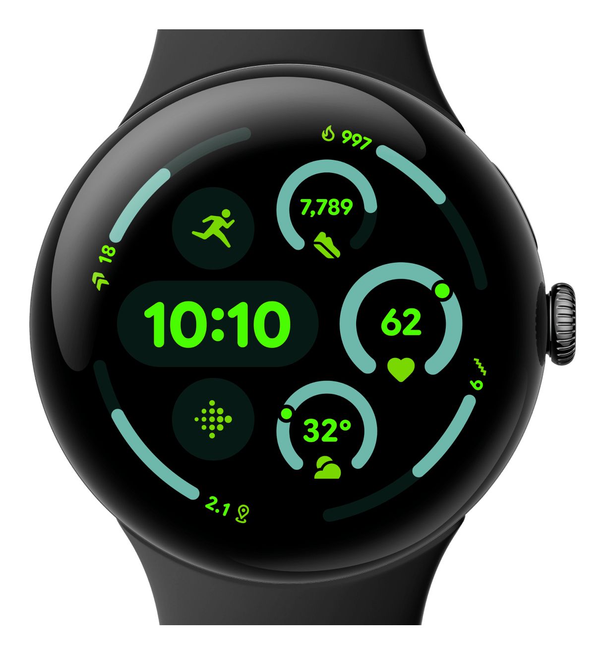 Google Pixel Watch 3 - 45mm - Zwart
