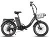 CY20 Pro Fatbike Vélo électrique pliable - 250 W - roues de 50,8 cm - pneus larges de 7,6 cm - batterie lithium 48 V 13 Ah - autonomie de plus de 60 km - Noir