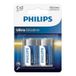 Philips Phillips LR14 Alkaline Batteries - 1.5 Volt - Pack of 2