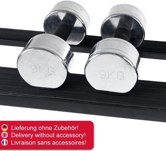 Taurus halterrek dumbbellrek 3-laags staal