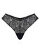 Erlich Textil Iconic Lace String zwart gemêleerd