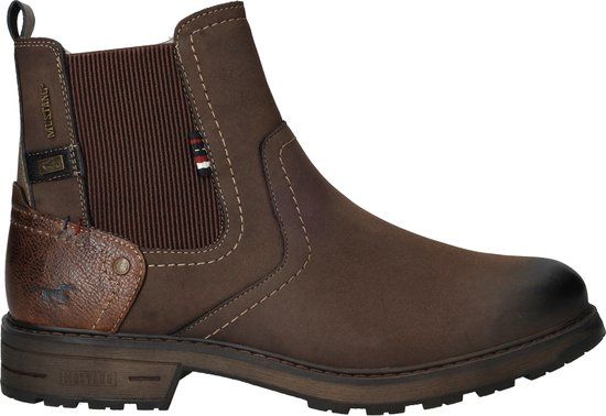 Mustang heren chelseaboot - Bruin - Maat 41