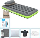 Bestway Luchtbed - 1-Persoons - 99 x 188 x 22 cm - Grijs/Groen