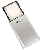 Mighty Bright 2"x"2 (5 cm x 5 cm) Pop Up LED Lighted Magnifier, zilver, 86012