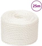 vidaXL Werktouw 16 mm 25 m polypropeen wit