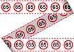 Partywinkel Afzetlint 65 Jaar Verkeersbord 15 meter
