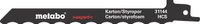 Metabo accessoires Metabo Reciprozaagbladen (2 st.) 150/ 1 mm HCS