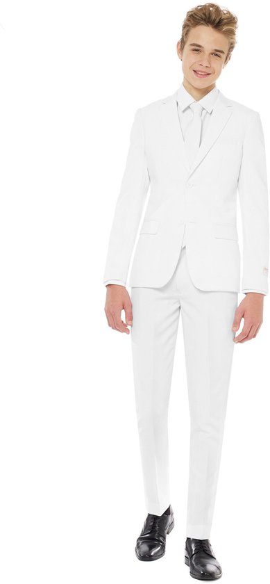 OppoSuits White Knight Jongens Kostuum Wit Maat 134/140