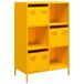 vidaXL Hoge kast, mosterdgeel, 68x39x103,5 cm, staal