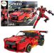 Lean Toys Robotauto 2in1 blocs de construction Gt3 rouge 335 pcs