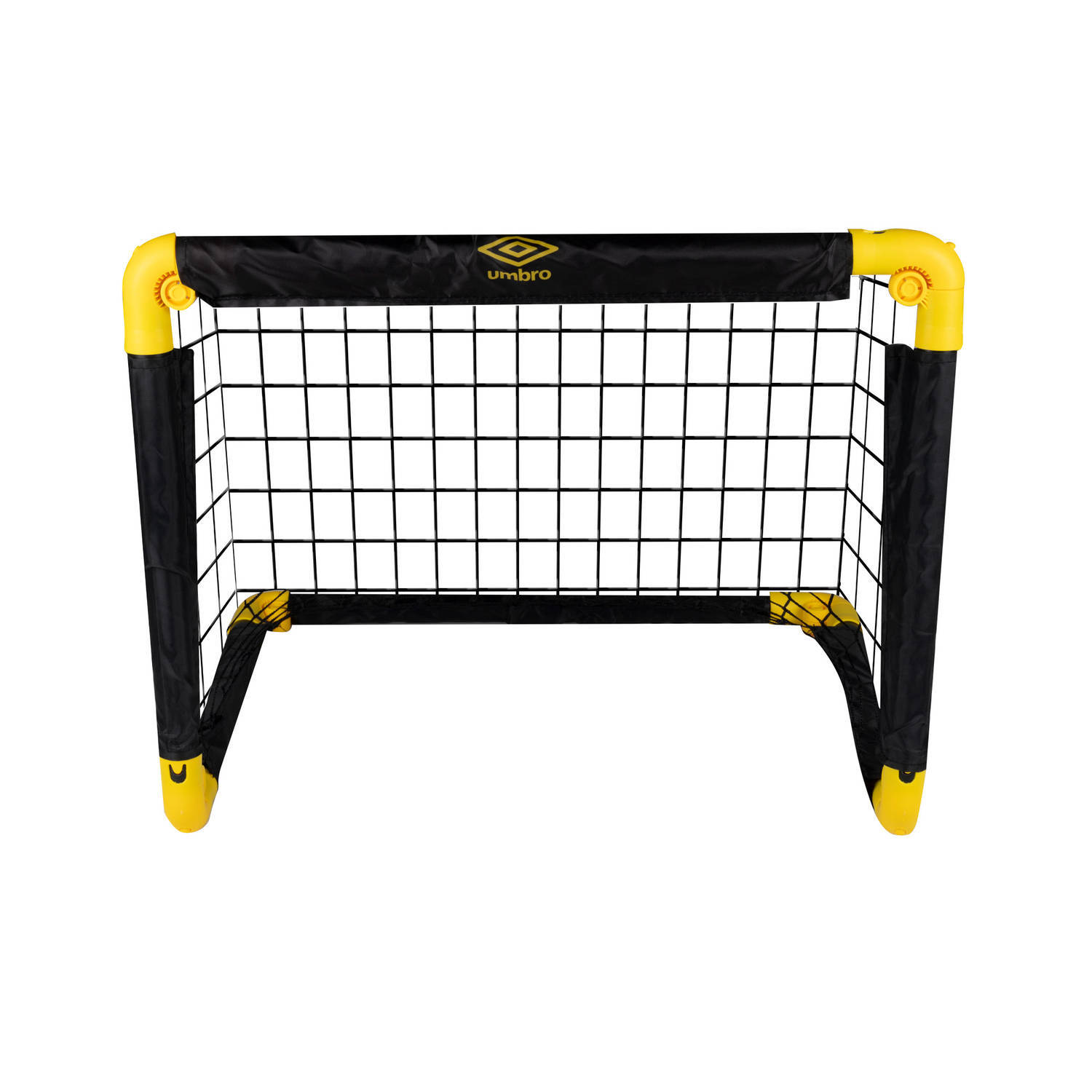 Umbro voetbaldoel - opvouwbare voetbalgoal - 50 x 44 x 44 cm - zwart/geel