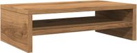 vidaXL Monitorstandaard - 42x24x13 cm - Bewerkt Hout - Artisanaal Eikenkleur
