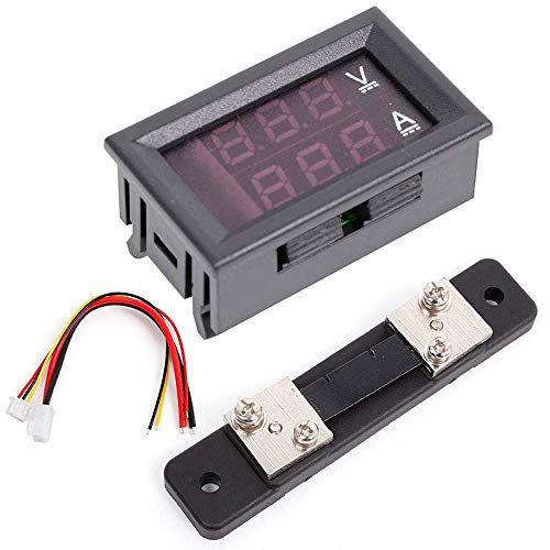 DollaTek 0.56 inch Blauw Rood Dual LED Display Mini Digitale Voltmeter Ampèremeter DC 100V 50A Paneel Amp Spanningsstroom Meter Tester