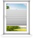 time4blinds - Plissé sans perçage sur mesure - Store plissé - Plissé intimité et occultant - Installation facile - Plissé prêt à l'emploi - 30x200 cm - Argent
