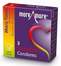 MoreAmore Condooms Tasty Skin - More Taste 3s