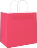 vidaXL - Papieren zakken - 250 stuks - met hengsels - 54x15x49 cm - roze