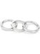 Liebeskind Berlin LJ-1495-R-58 Ringenset, zilver, Roestvrij staal, Geen edelsteen