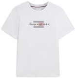 Tommy Hilfiger Heren T-shirt Katoen Korte mouw Wit Maat L