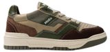 MoEa Chaussures basses pour femme à lacets en vert olive, adaptées à toutes les saisons
