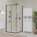 Topeshop Serrure de salle de bain Nina 1k1d Kashmir Regal Buse 1 panier sur la blanchisserie 3 étagères pour salle de bain