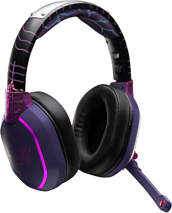 Lexip Sasuke "Revenge" gaming headset - Exclusief Naruto Shippuden anime design - Bedraad en draadloos - Bluetooth 5.1 - Multiplatform - zwart, paars