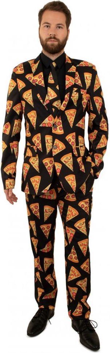 PartyXplosion Pizza kostuum 3-delig maat 58