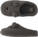 Apollo Pantoffels Dames - Teddy Bear Antraciet - Maat 37/38 - Instap Sloffen - Gevoerd met Warm Fleece