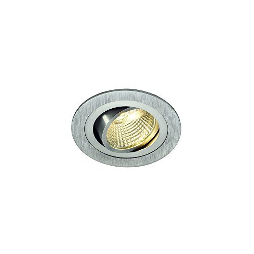 SLV plafondinbouwarmatuur NEW TRIA MINI SET/ledspot, schijnwerper, plafondspot, plafondarmatuur, inbouwarmatuur, binnenverlichting / IP20/IP44 3000K 4,2 W 155 lm aluminium 30 graden